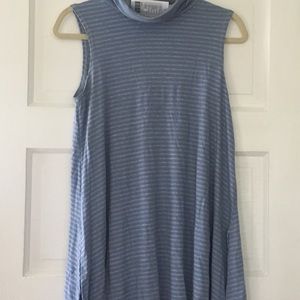 Anthro Puella striped turtleneck tunic size L